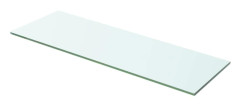 vidaXL Hyllplan i glas 60x15 cm genomskinlig