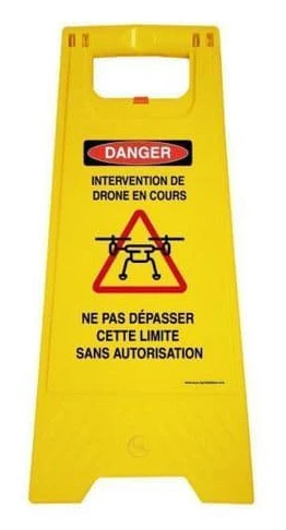 AUA SIGNALERING - Skyltställ - Vikt 1KG i plast - (Dronintervention Farosignal)