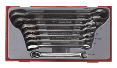 Teng TT6508R 8 Piece Combi Ratcheting Spanner Set