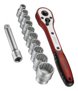 Hylsnyckelsats med 1/2 tum fyrkantsfäste Teng Tools