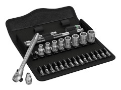 Wera 8100 SA 8 28 piece Zyklop Metal-Switch Ratchet and Socket Set 1/4" Drive