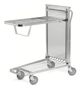 Butiksvagn fjädrande hyllplan