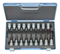 Gedore Hylsnyckel-bitsinsats-set 1/2 18 delar 6138510