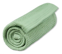 Vinter Bloom - Filt Soft Grid Blanket ECO Dew Green