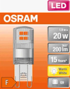 LED PIN 20W/827 klar G9 - C / 6 st