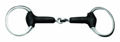 Korsteel Mjuk gummi ledad Eggbutt Snaffle Bit