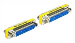Delock Adapter Sub-D - Seriell/parallell könbytare - DB-25 (hona) till DB-25 (hona)