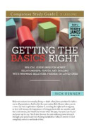 Getting the Basics Right Study Guide
