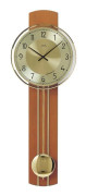 Wall Clock AMS 7115/9, Quartz, Gold, Analogue, Modern