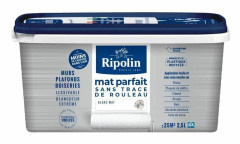 Perfekt matt färg för väggar och tak - Matt vit - RIPOLIN - 2,5 L