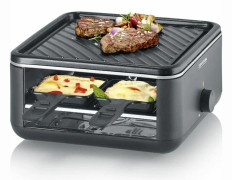 Racletteapparat SEVERIN - RG2360 - För upp till 4 personer - Kompakt format 24x24cm - 800W