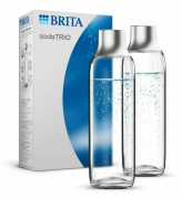 Förpackning med 2 BRITA glasflaskor - sodaTRIO - 1L