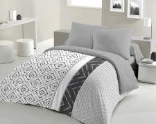 Täcke täckning set hem linge passion dröm grå 220 x 240 cm