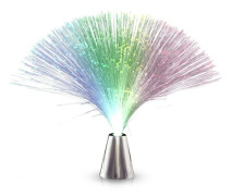 /HA/Fiberoptisk Lampa / Fiberlampa - Färgskiftande - 30 cm multifärg