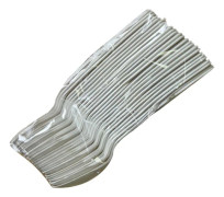 UDL Plastfestskedar (50-pack) Storlek: One Size Vit