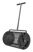 Kompostspridare 300L 61x40cm gödselspridare gräsmatta trädgårdsspridare med T-handtag nätkorg metall fröspridare torvspridare gräsmatta spridare gräsm