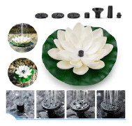 1.2W Vattentät Utomhus Lotus Lampa - Vit, Flytande Konstgjord_MGF