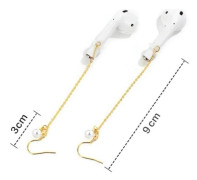 2 Par Anti-förlorade Örhängen Telefontillbehör Örhängen för Airpods, Dam Temperament Örhängen - Perfekt