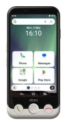 Doro Aurora A10, 11,4 cm (4.5"), 4 GB, 64 GB, 13 MP, Android 14, Sort, Hvid