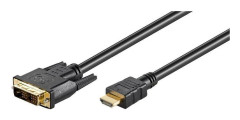  MicroConnect HDMI 19 - DVI-D 18+1 3m M-M