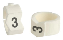Brady SCN-36-3 Kabelmärkningshylsor, Svart, Vit, Nylon, 50 st, 8,6 mm, 1,11 cm, SCN-36-3