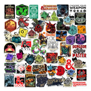Dungeons & Dragons Deluxe Stickers (50-pack) One Size Multic
