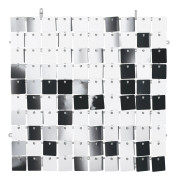 Väggpanel med Paljetter 30x30 cm Silver - Bakgrund/Backdrop