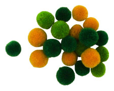 MégaCréa DIY - Rund pompon i ull Camaieu Grön 20 stycken