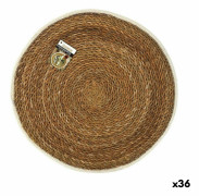 Bordsmattor privilegium Marine Alger Brown med trim Ø 45 cm (36 enheter)