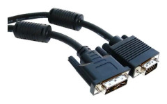 Nanokabel 10.15.0402, 1,8 m, DVI, VGA (D-Sub), hane, hane, svart