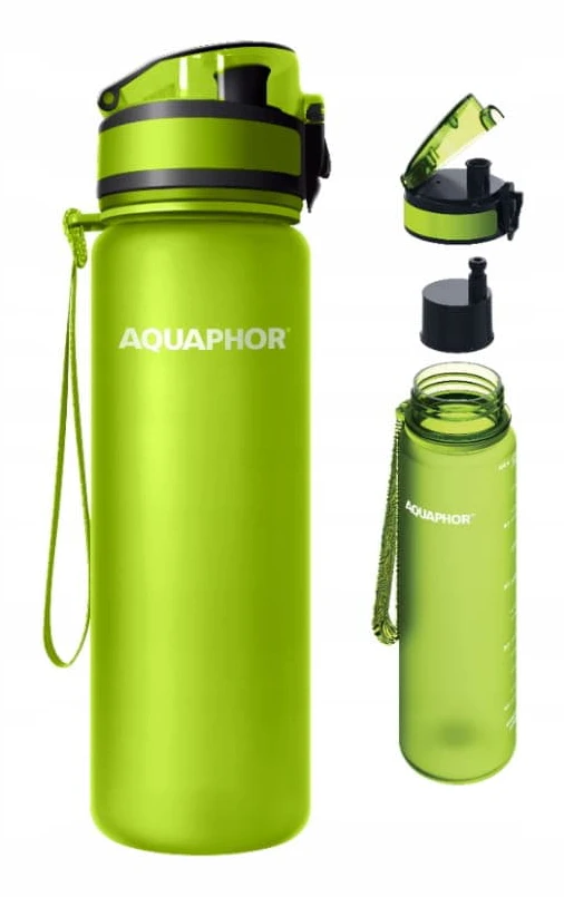 Filtermugg, Vattenfilterflaska City Green 350 ml., Aquaphor