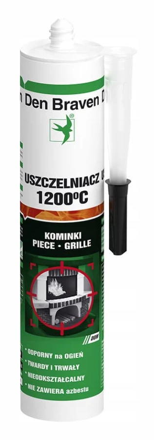 Svart brandtätningsmedel för spisar och eldstäder 310 ml