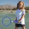 Badmintonracketset för barn | Lättviktiga badmintonracketar för trädgården inklusive 3 badmintonbollar för barn och vuxna, blå