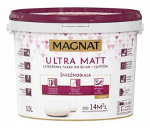 Magnat Ultra Matt 10L vit latexfärg för väggar och tak