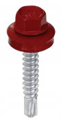 Bondeskruv 4,8x35mm 20 st sexkantshuvud röd