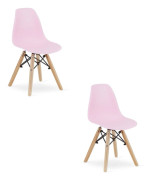 ZUBI stol - rosa x 2