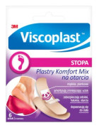 Viscoplast komfortplåster för skrubbsår mix 6 st
