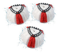 3-pack Mopphuvuden Ersättning, Kompatibla med Vileda, 2-i-1 Turbo Mopphuvud Ersättning, Mikrofiber Spin Mopp Refiller (Röd)