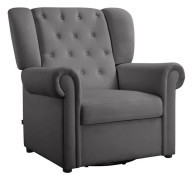 Loft24 - Recliner Gungstol med svängfunktion Lillyse - Grå - Fåtöljer - Från Homeroom