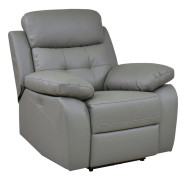 Loft24 - Reclinerfåtölj Lannilis Electric, med fotpall - Grå - Fåtöljer - Från Homeroom