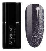 Semilac UV Hybrid Dag och Natt Gel Nagellack med UV/LED-lampa Färg 399 Mörk & Spark 7 ml