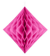Honeycomb Diamond, mörkrosa, 30cm