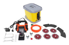 Cirkelsåg, 5200W effekt, maximal skärdjup 1,77 tum, maximal skärbredd 2,83 tum,EU, Orange