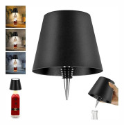 Trådlös Flasklampa, RGB LED Flasklampa_xx Black
