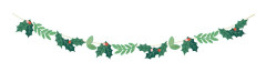 Garland Mistel, 1,5 m, grön