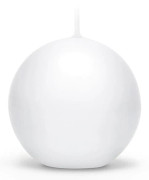 10 ljus sfäriska vita (6 cm)