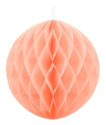 Hängande Honeycomb Ljus Persika 30 cm