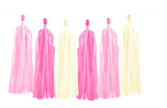 Tasselgirlang Färgmix Rosa