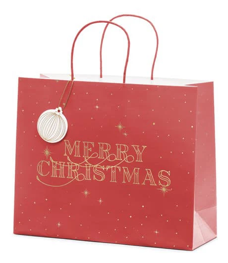 Presentpåse Gift bag Merry Christmas Jul