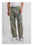 UC Men UC Multi Pocket Denim Cargo Green / 30 Byxor